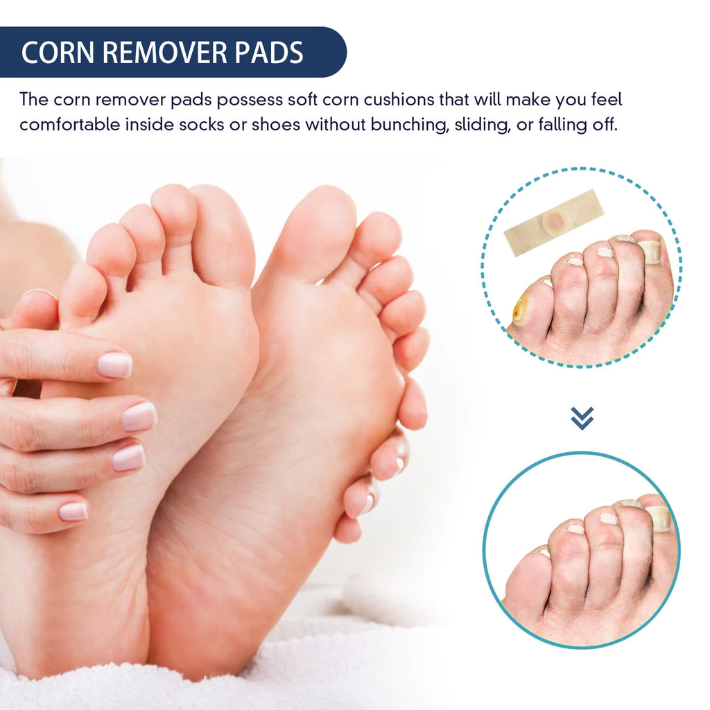 🩹 Corn Remover Pads (24pcs) – Pain Relief Foot Care Stickers 👣
