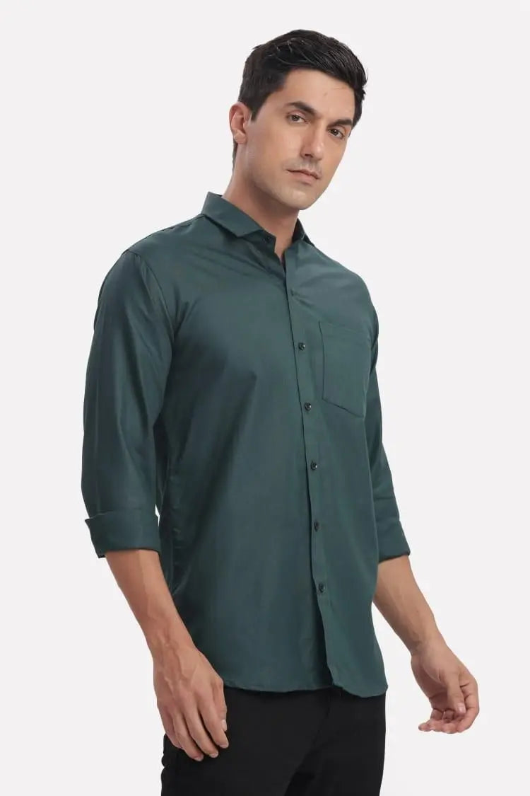 KULTURA® Men's Solid Satin Stylish Casual Shirt | Original | High Quality Fabric | Party & Office wear
