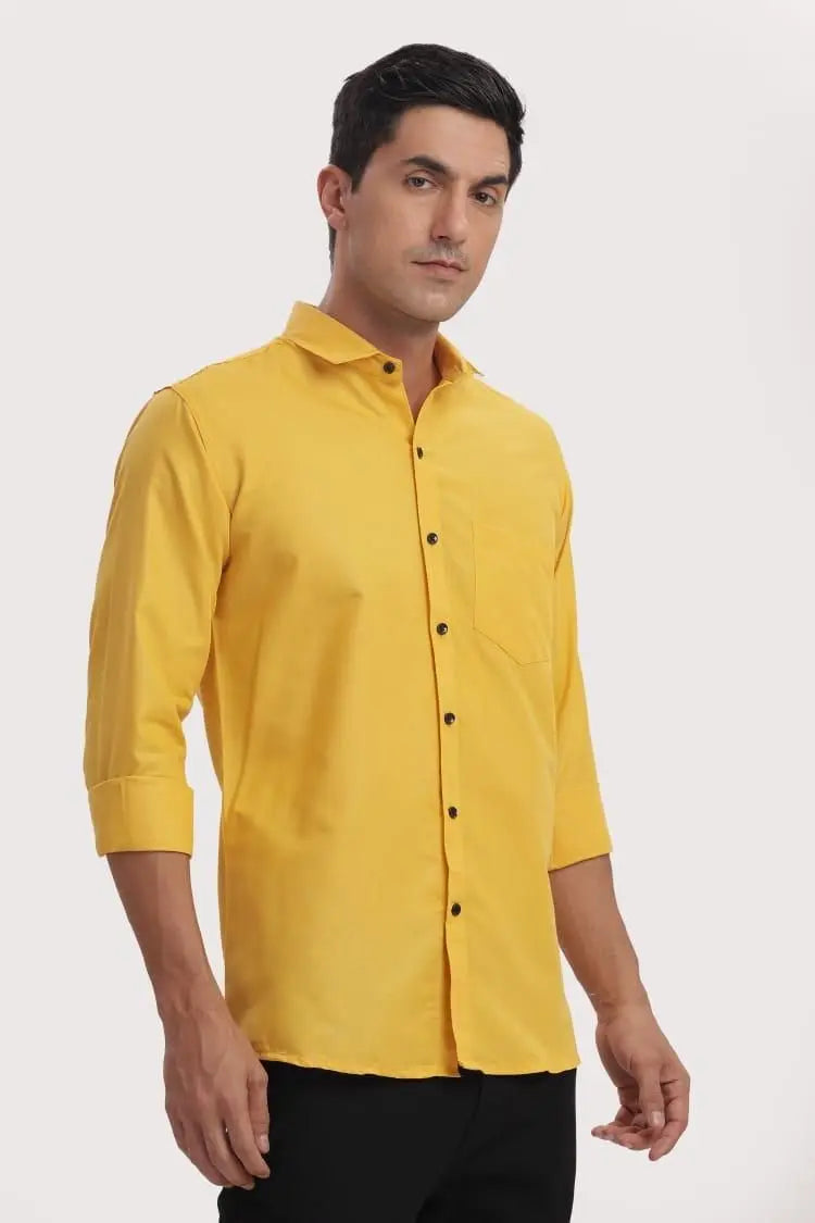 KULTURA® Men's Solid Satin Stylish Casual Shirt | Original | High Quality Fabric | Party & Office wear
