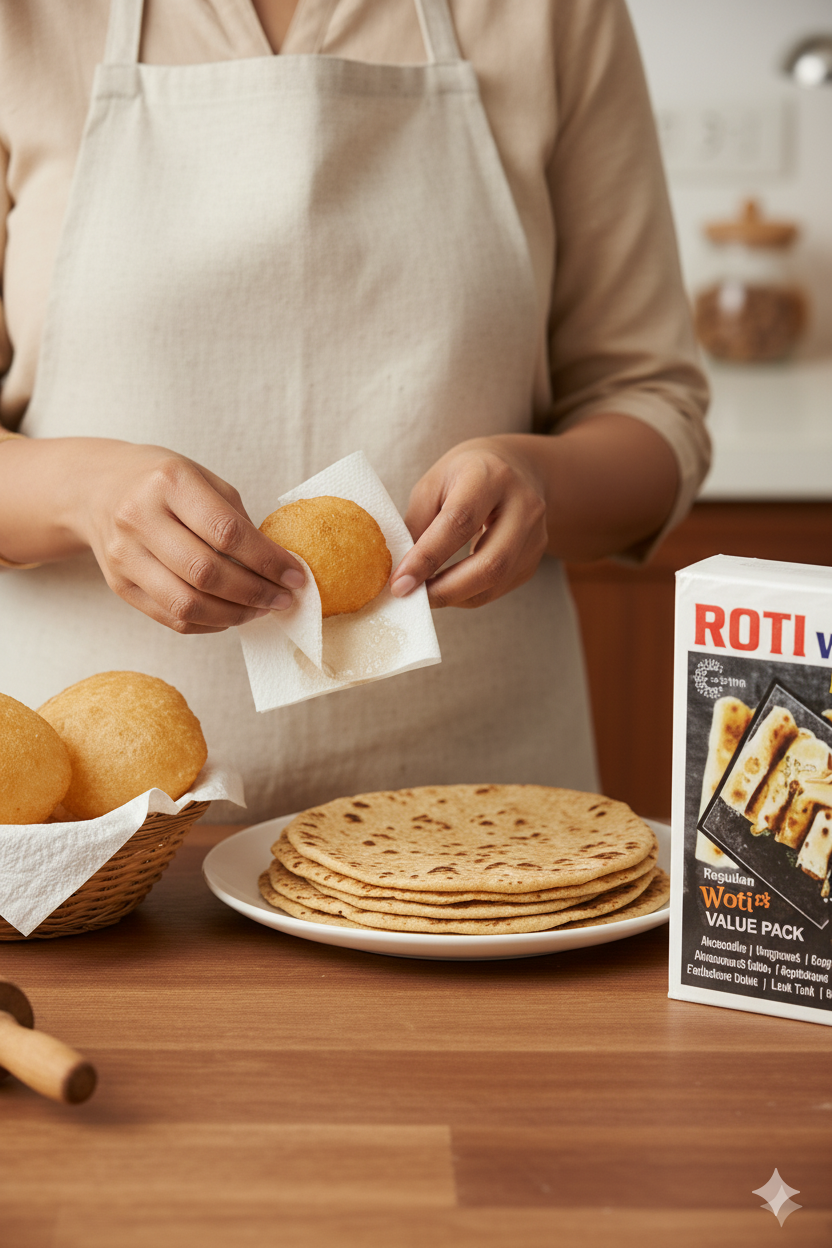 EcoWrap™ Washable Reusable Roti Wraps 🌿 (Pack of 25)