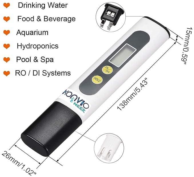 Smart Water TDS Tester Pen – 3-in-1 TDS•EC•Temp Meter 💧🔍