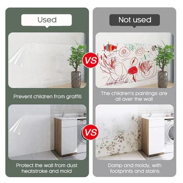 ClearGuard™ Self-Adhesive Transparent Wall Protection Film 🛡️ | Buy 1 Get 1 Free 🎁
