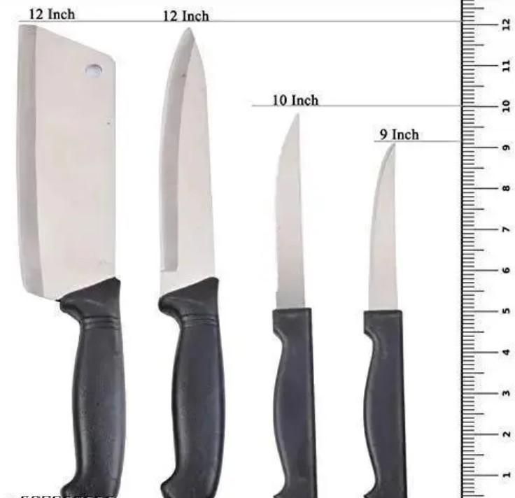 KULTURA® Wooden Chopping Board With 5-Pcs Knife Set