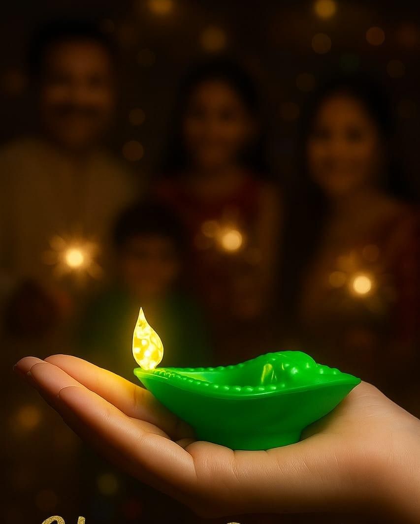 🕉️ Shankh Water Sensor LED Diya