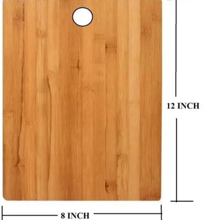 KULTURA® Wooden Chopping Board With 5-Pcs Knife Set