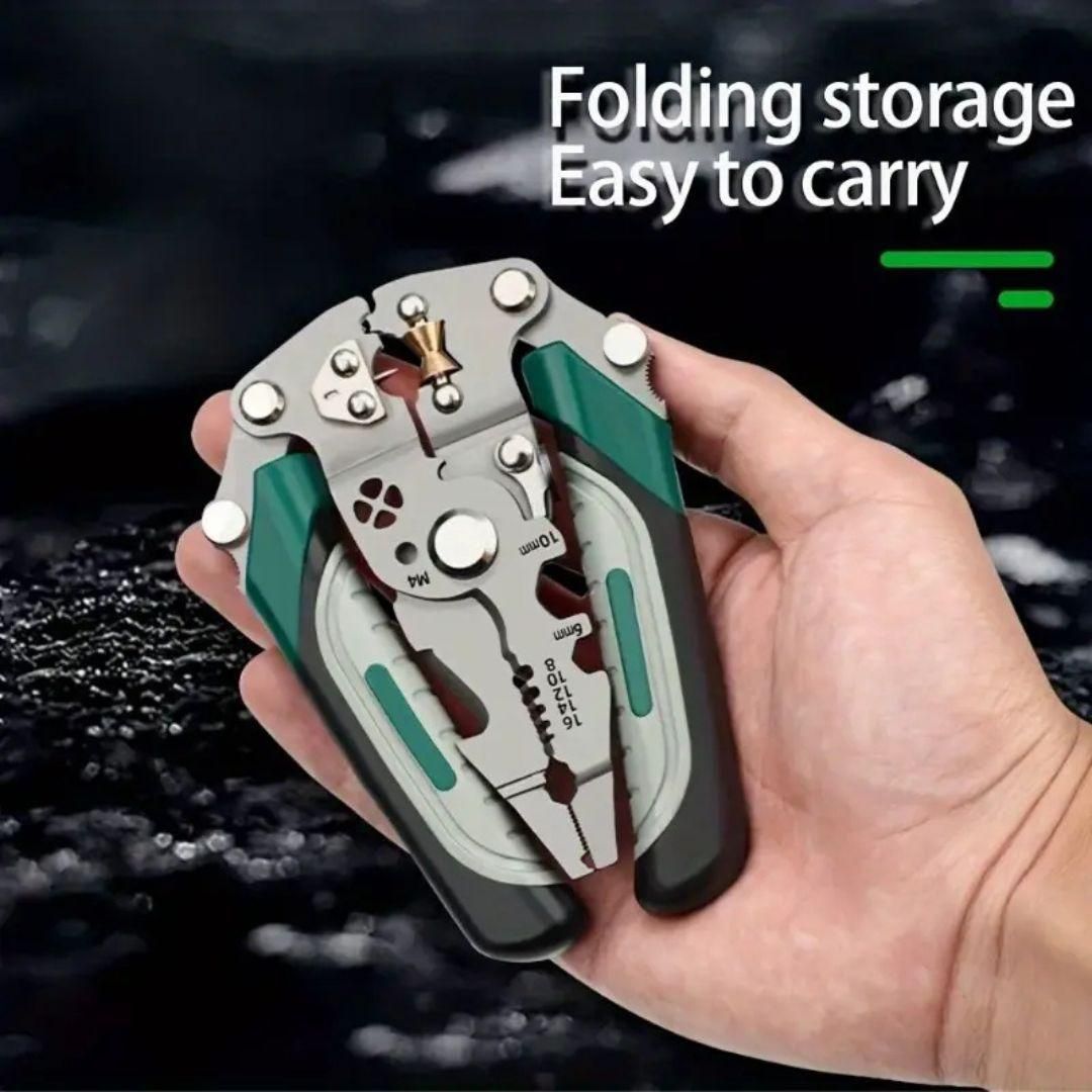 🔧 Foldable Multi-Tool Pliers ✨ Electrician’s Essential Toolkit | Compact & Durable