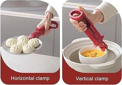 Anti-Scald Pot & Pan Gripper Tongs 🔥 Safe-Grip Clip for Kitchen