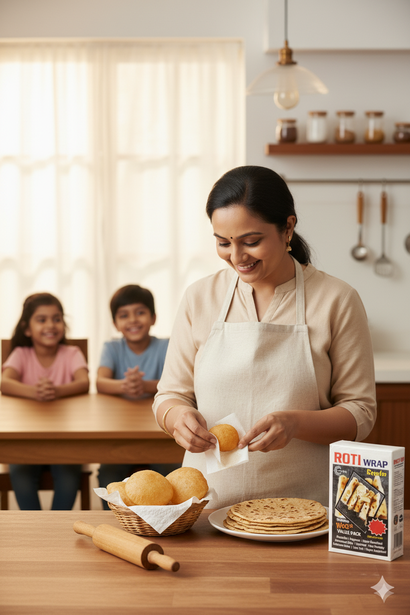 EcoWrap™ Washable Reusable Roti Wraps 🌿 (Pack of 25)