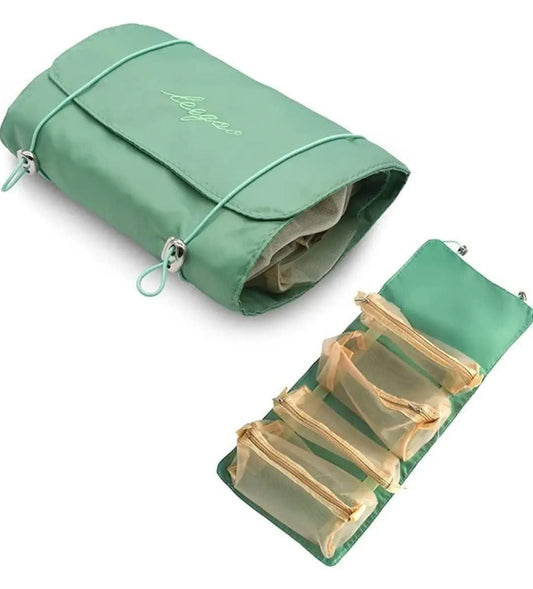 👜 4-in-1 Detachable Hanging Toiletry Bag – Foldable Travel Makeup Organizer ✈️