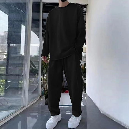 Mens Stretchabale Solid Tracksuit