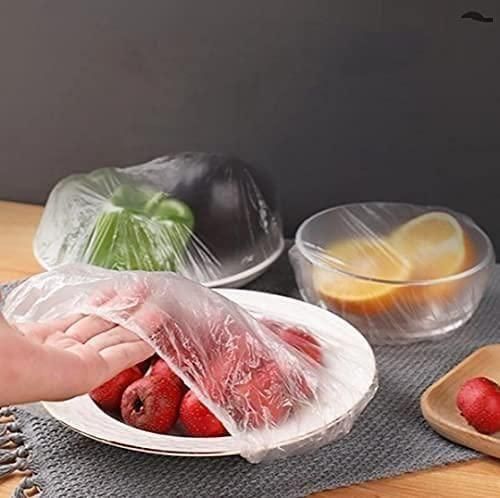 Plastic Bags - Reusable Elastic Food Storage Plastic Covers (Pack of 2)