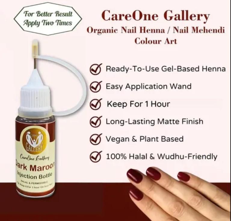 Instant Nail Injection Henna Mehndi Bottle | Original Product | Up to 10 Times with full hands | Easy Application