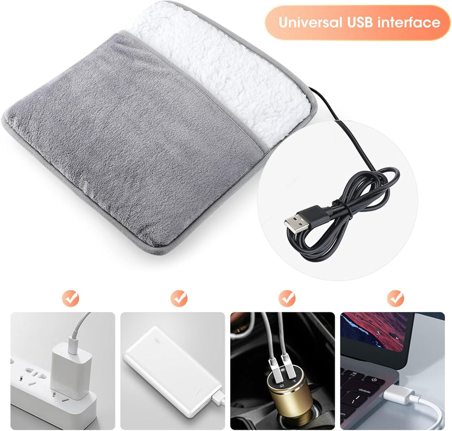 Ultra-Light USB Foot Heating Pad 🦶🔥 | Cozy Warmth for Home & Office