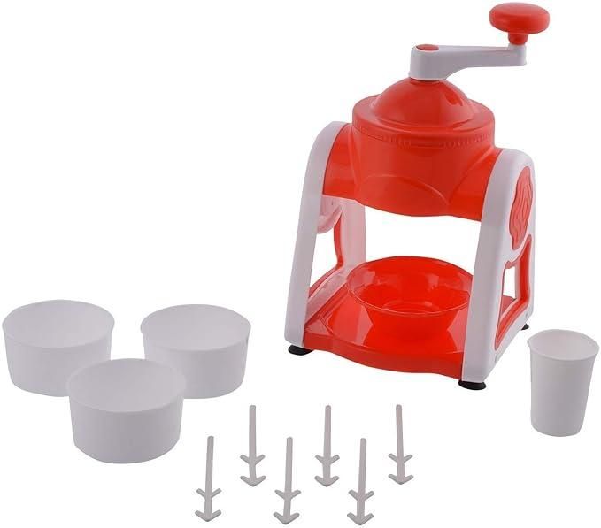 Ice Snow Maker Machine with 3 Bowl, 1 Glass, 6 Sticks and 1 Dish