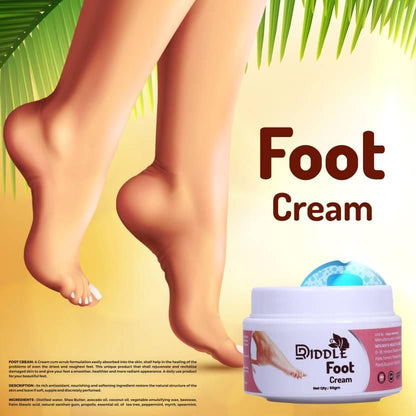 DRIDDLE Healthy Feet Treatment Foot Cream (50gm) (Pack of 4)