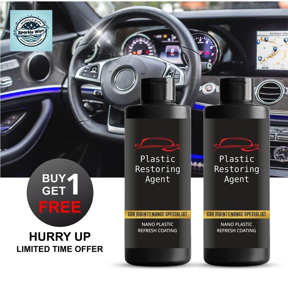 Nano Plastic Revitalizing Coating Agent – Car Protection Pack  🚗✨ Pack of 2