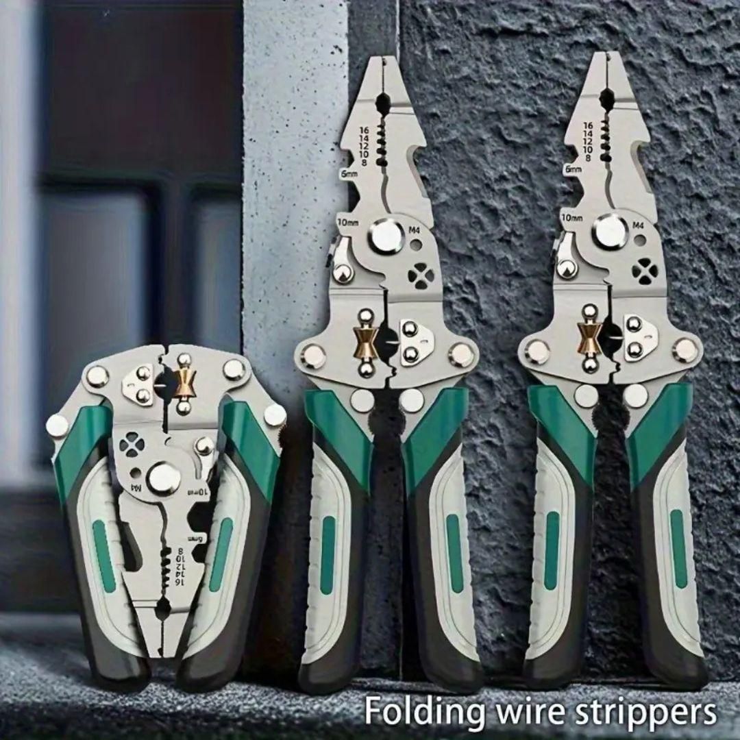 🔧 Foldable Multi-Tool Pliers ✨ Electrician’s Essential Toolkit | Compact & Durable