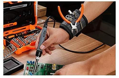 🔧 Magnetic Wristband Pro – Hold Small Metal Tools & Bits Securely 💪
