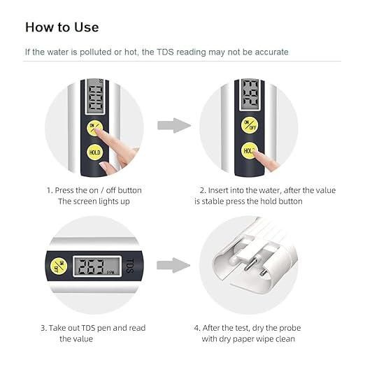 Smart Water TDS Tester Pen – 3-in-1 TDS•EC•Temp Meter 💧🔍