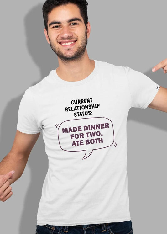 Teeshut White Mens Printed T-shirt