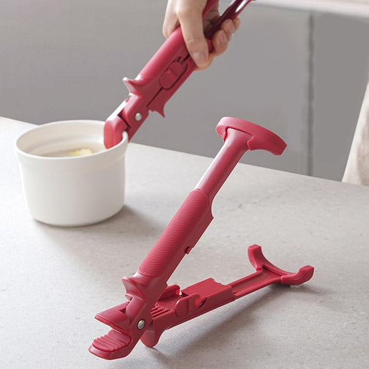 Anti-Scald Pot & Pan Gripper Tongs 🔥 Safe-Grip Clip for Kitchen