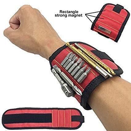 🔧 Magnetic Wristband Pro – Hold Small Metal Tools & Bits Securely 💪