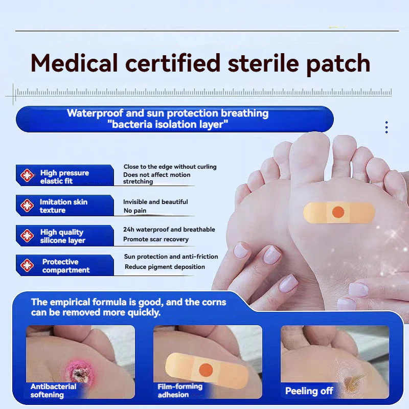 🩹 Corn Remover Pads (24pcs) – Pain Relief Foot Care Stickers 👣