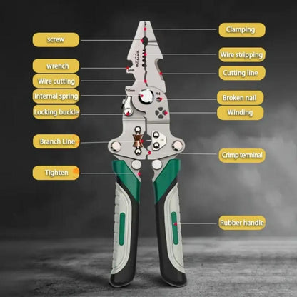 🔧 Foldable Multi-Tool Pliers ✨ Electrician’s Essential Toolkit | Compact & Durable