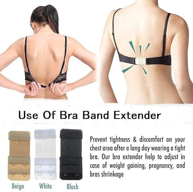 6Pcs Bra Extender Bra Band Hook Strap + 2 Pair Adjustable Transparent Bra Straps For Women