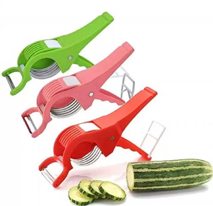 ( Pack of 2 ) Vegetable Cutter with Peeler