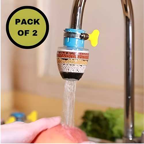 💧 Home & Kitchen Faucet Tap Water Purifier Filter (Pack of 2) 🚰✨