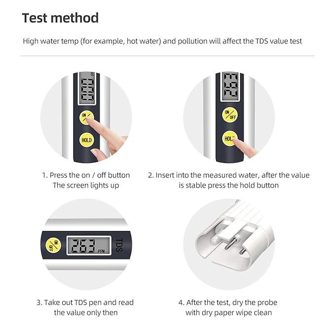 Smart Water TDS Tester Pen – 3-in-1 TDS•EC•Temp Meter 💧🔍