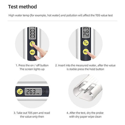 Smart Water TDS Tester Pen – 3-in-1 TDS•EC•Temp Meter 💧🔍