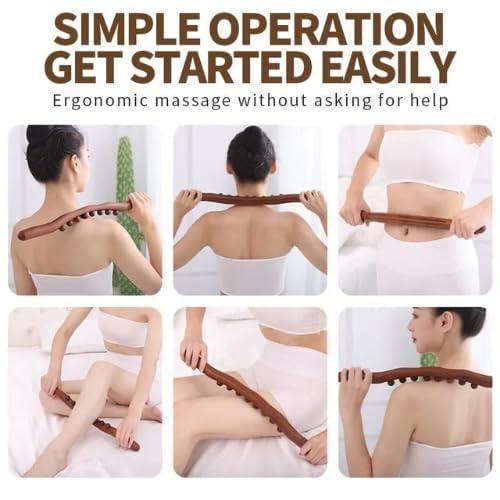 🌿 Wooden Massage Stick – Traditional Handcrafted Relaxation Tool