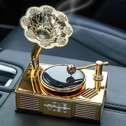 Car Vintage Phonograph Record Player Long Lasting Fragrance