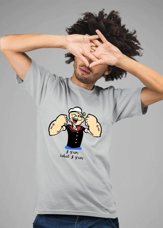 Teeshut Ash Grey Mens Printed T-shirt