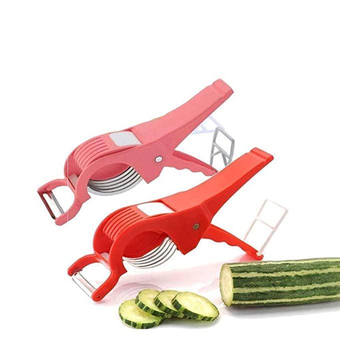 ( Pack of 2 ) Vegetable Cutter with Peeler