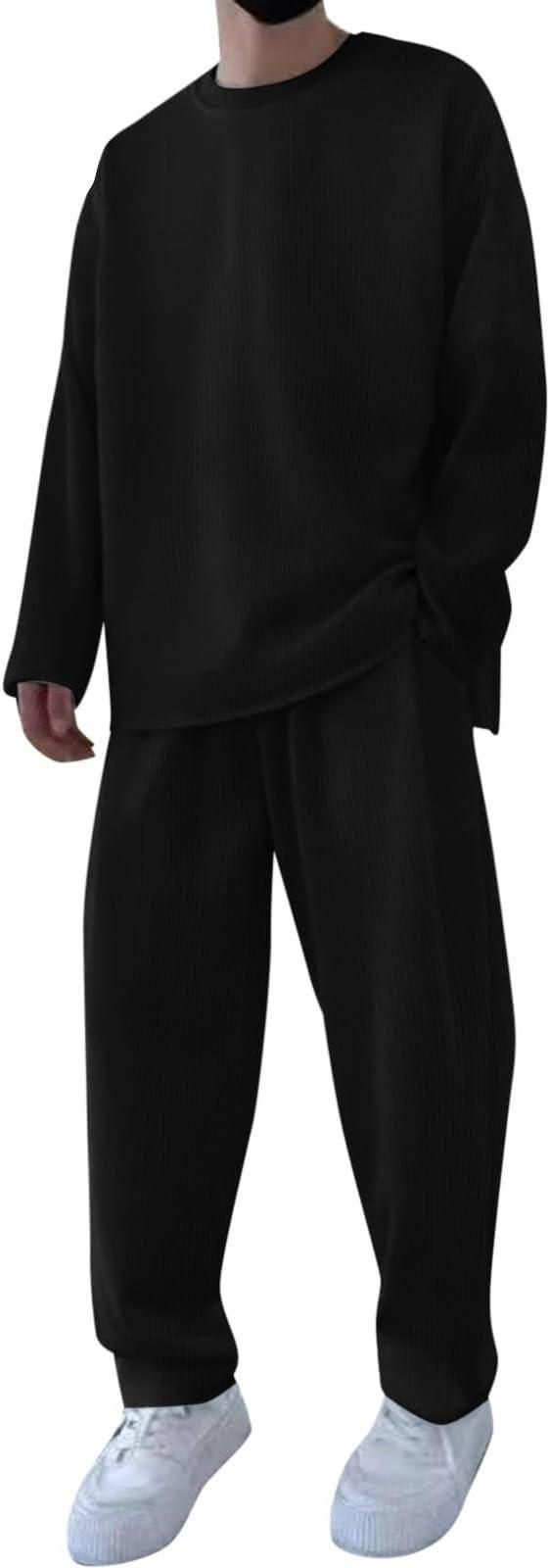 Mens Stretchabale Solid Tracksuit
