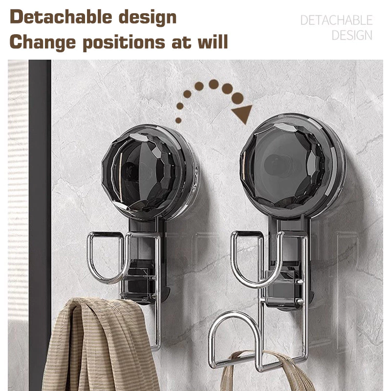 ✨ AquaGrip Waterproof Suction Hooks HEAVY DUTY 🪝- BIG SIZE – 2 Pack 🪝