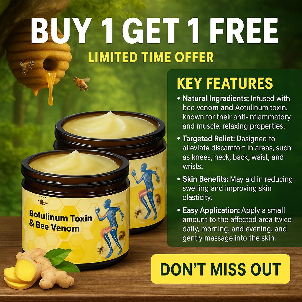 Botulinum Toxin and Bee Venom - Joint | Muscle Pain Cream - HIGHLY EFFECTIVE (Pack of 2)