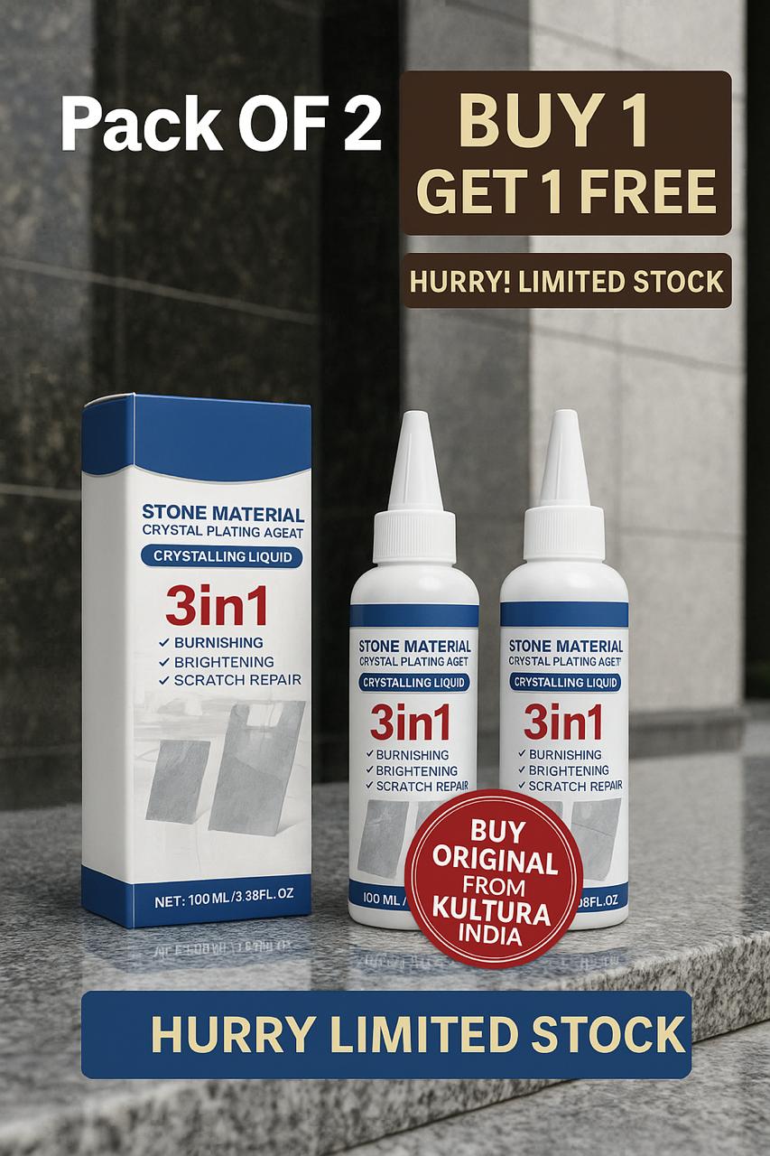 Stone Material Crystal Plating Agent 100Ml (Pack of 2)