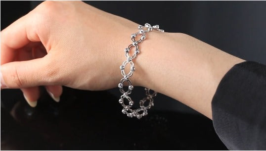 2-in-1 Adjustable Bracelet Ring Combo for Women & Girls – Stylish Convertible Imitation Jewelry, Elegant Detachable Ring, Ideal Gift for Any Occasion