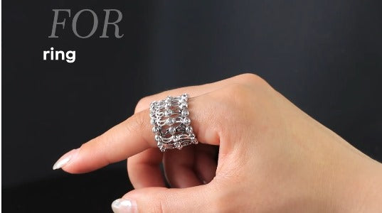 2-in-1 Adjustable Bracelet Ring Combo for Women & Girls – Stylish Convertible Imitation Jewelry, Elegant Detachable Ring, Ideal Gift for Any Occasion