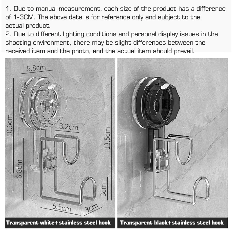 ✨ AquaGrip Waterproof Suction Hooks HEAVY DUTY 🪝- BIG SIZE – 2 Pack 🪝
