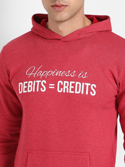 Campus Sutra Men's Happiness Is Hoodie With Kangaroo Pocket