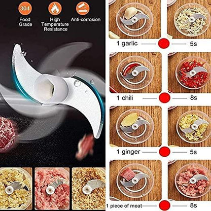 Electric Mini Garlic Grinder Chopper Vegetable