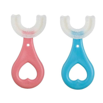 Toothbrush- U Shape Portable Silicone Teeth Brush Clean(Pack Of 2)(Assorted Color)