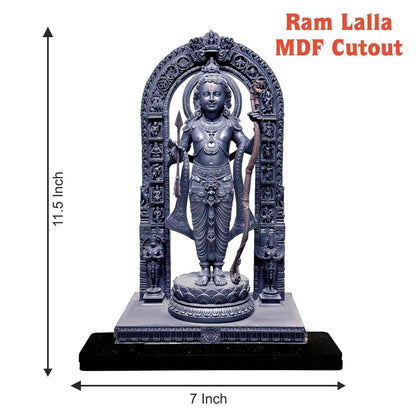 Cutout of Ram Lalla Statue in Ayodhya Mandir (2D)