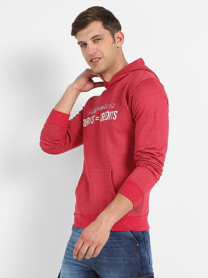 Campus Sutra Men's Happiness Is Hoodie With Kangaroo Pocket