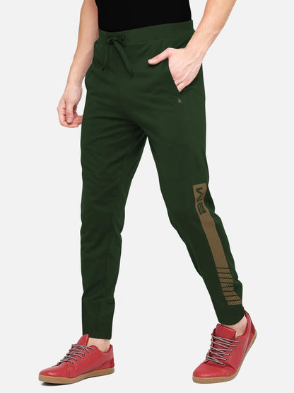 Men's Polyester Side Print Track Pant